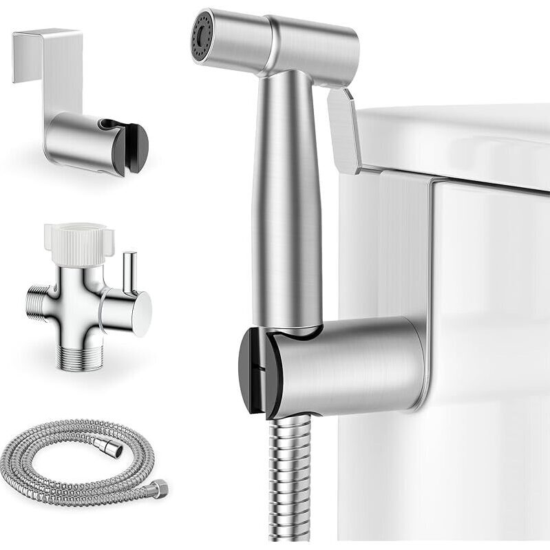Premium Stainless Steel Handheld Bidet Sprayer for Toilet - Modern and Durable