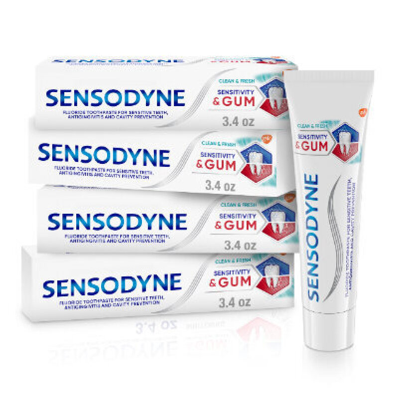 Sensodyne Gum Sensitivity Toothpaste - 4 Pack, 3.4oz Each