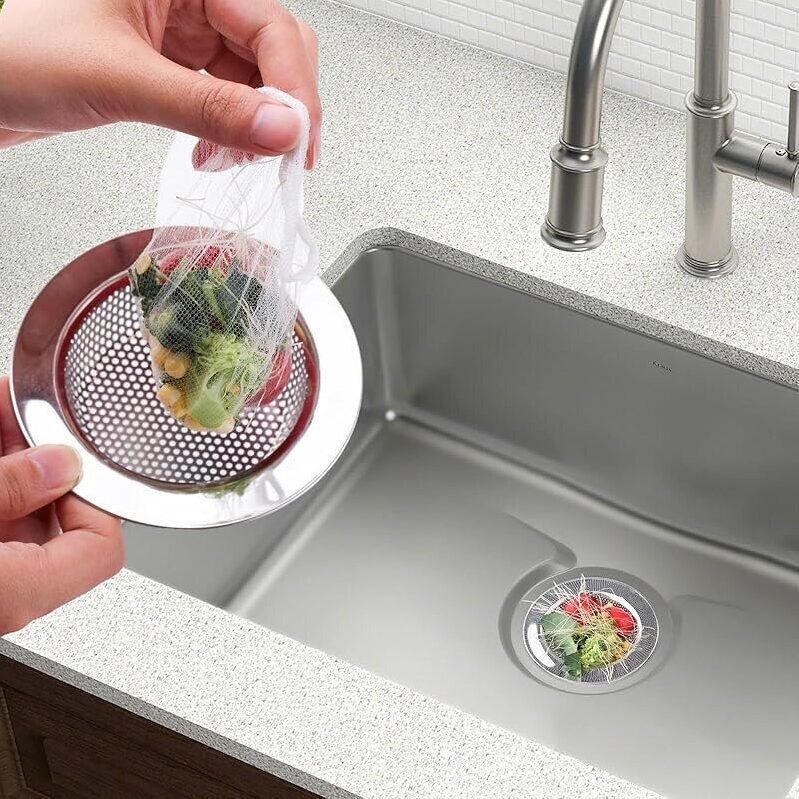 200-Piece Kitchen Mesh Sink Strainer - Efficient Waste Management