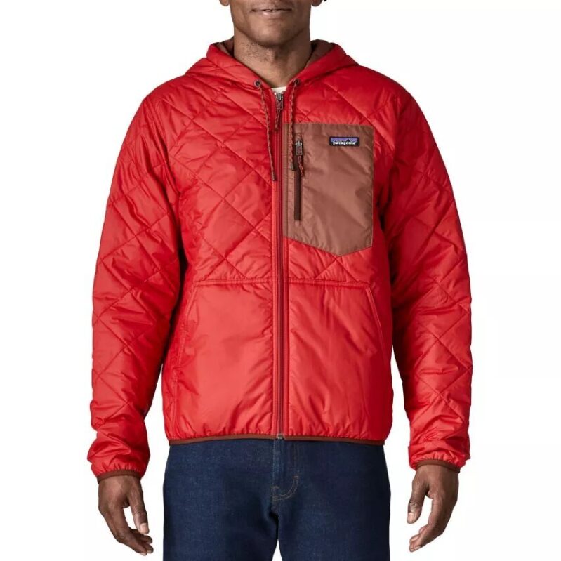 Patagonia Men's Diamond Quilted Bomber Hoodie - Windproof & Water-Resistant