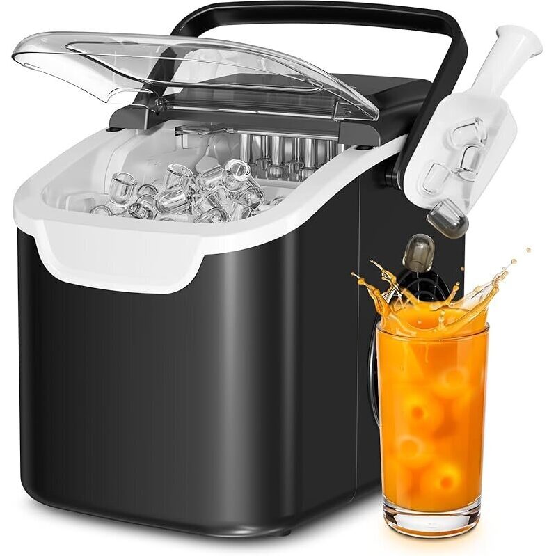 Efficient 8 Bullet Ice Maker - Quick and Easy Ice Cubes in Minutes
