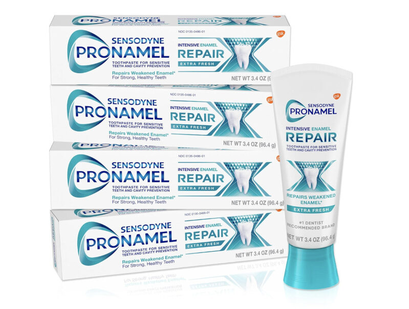 Sensodyne Pronamel Extra Fresh Toothpaste for Sensitive Teeth - 4 Pack