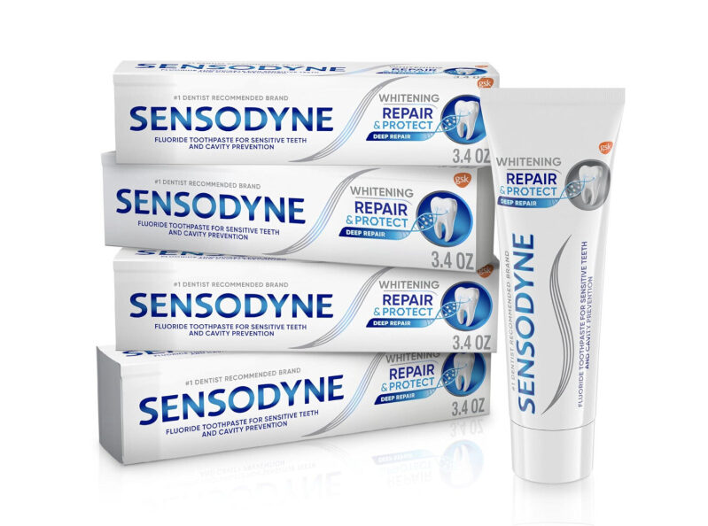 Sensodyne Whitening Repair & Protect Toothpaste - 4 Pack Deal