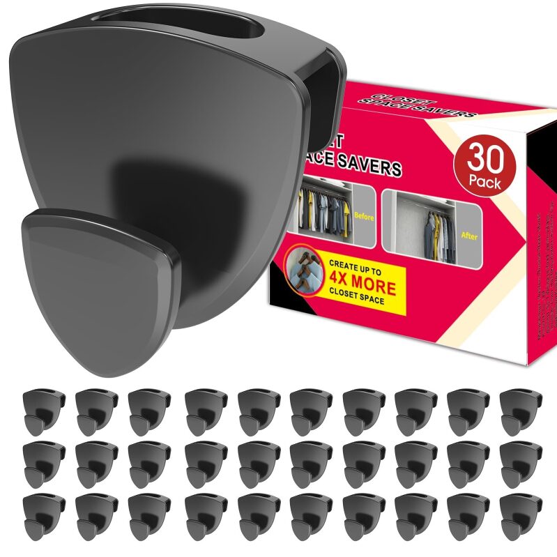 Latoxcaa Space Saving Hangers (30-Pieces) - Maximize Your Closet Space