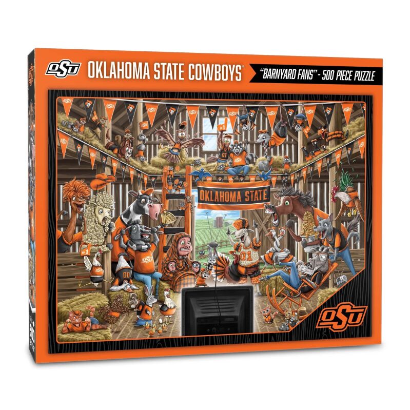 YouTheFan NCAA Oklahoma State Cowboys Barnyard Fans 500-Piece Puzzle