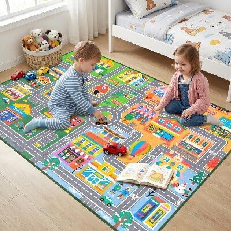 City Road Play Mat for Kids - Durable and Fun Learning