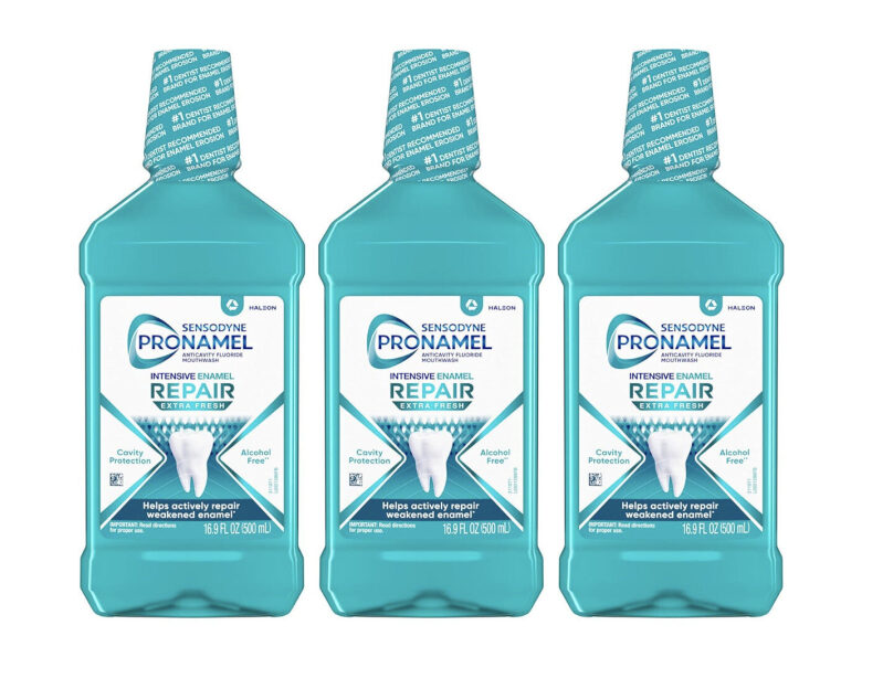 Sensodyne Pronamel Intensive Enamel Repair Mouthwash, 3-Pack