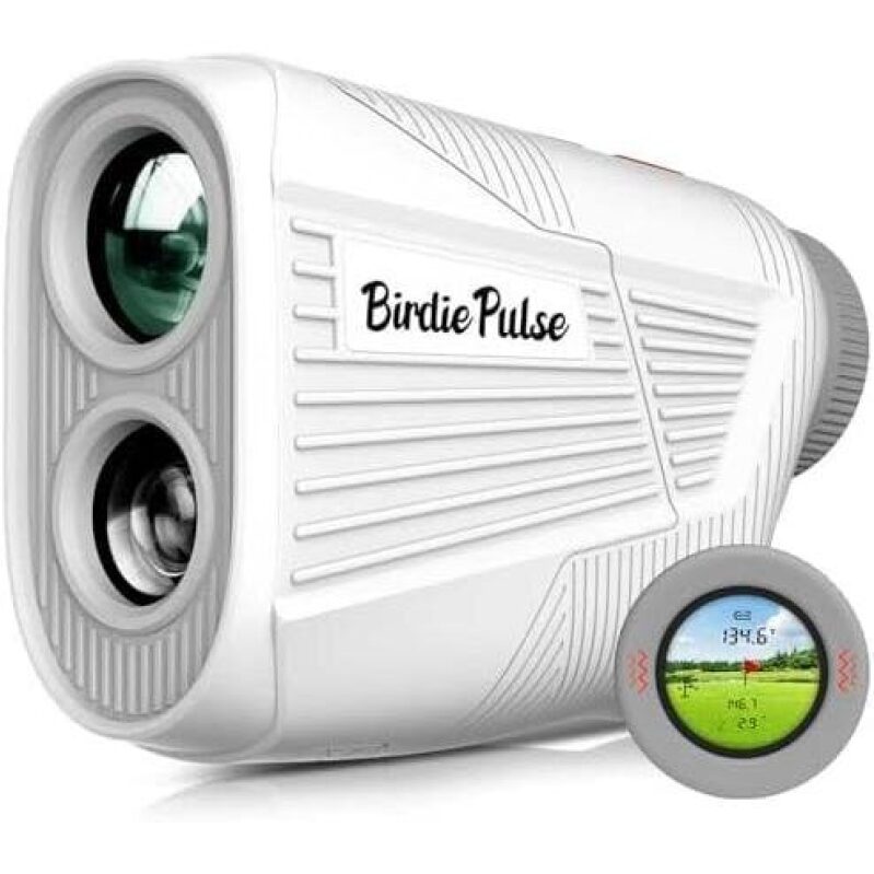 Birdie Pulse Golf Rangefinder with Slope & Magnet, 1300 Yards Range Finder