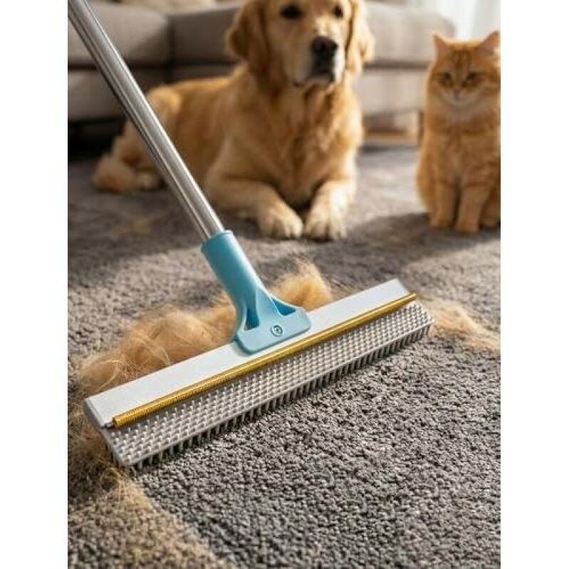 Adjustable Pet Carpet Brush - 54-Inch Double Sided