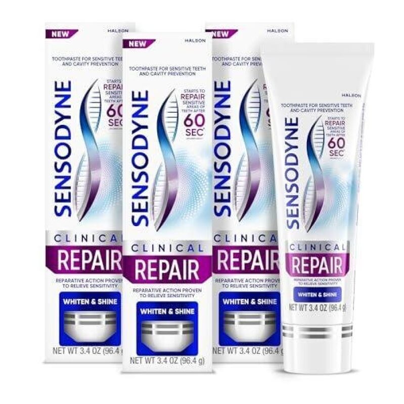 Sensodyne Clinical Repair Toothpaste for Sensitive Teeth - 3 Pack