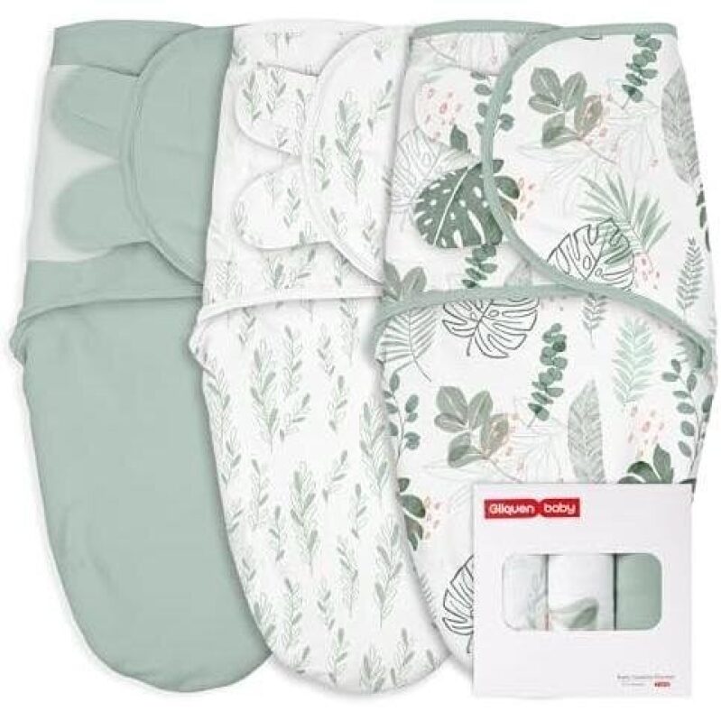 Organic Baby Sleep Sacks Set - 3 Pieces, 0-3 Months, Soft and Cozy