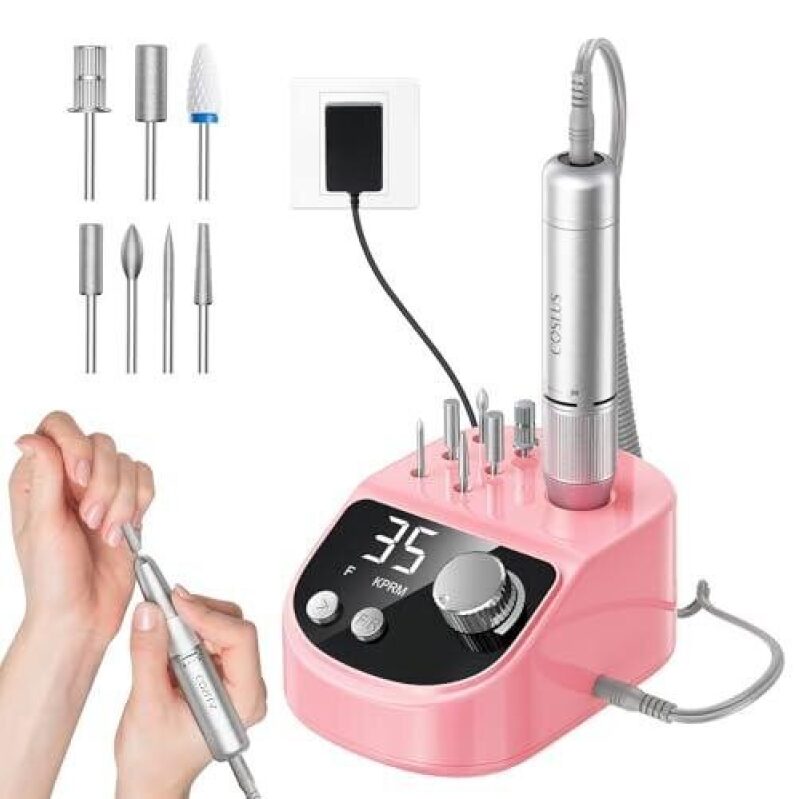 High-Performance Electric Manicure Drill with LED Screen, 50% Discount