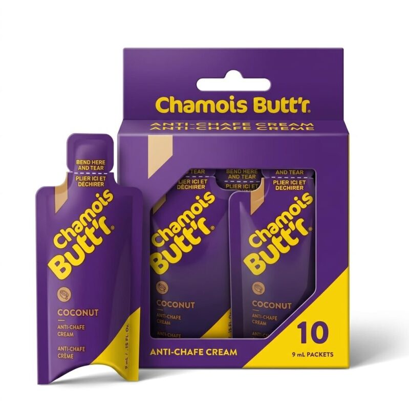 10pk Chamois Butt'r Coconut Anti-Chafe Cream - Ultimate Chafing Protection