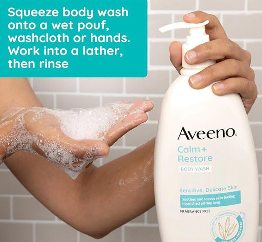 Aveeno Calm + Restore Body Wash for Sensitive Skin - 532ml