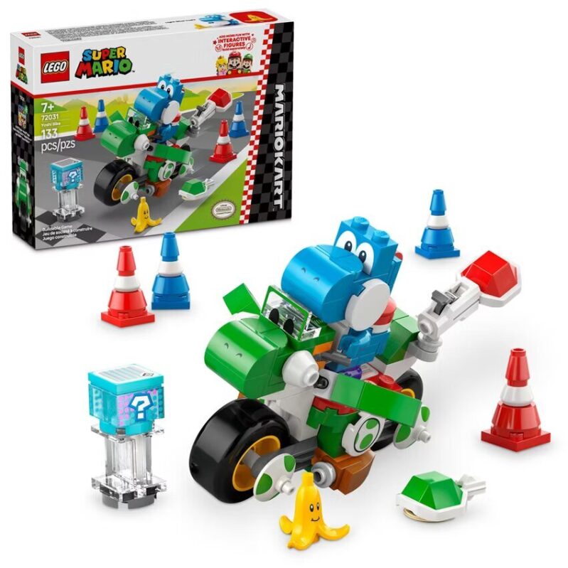 LEGO Super Mario Kart Yoshi Bike Building Toy 72031 for Kids