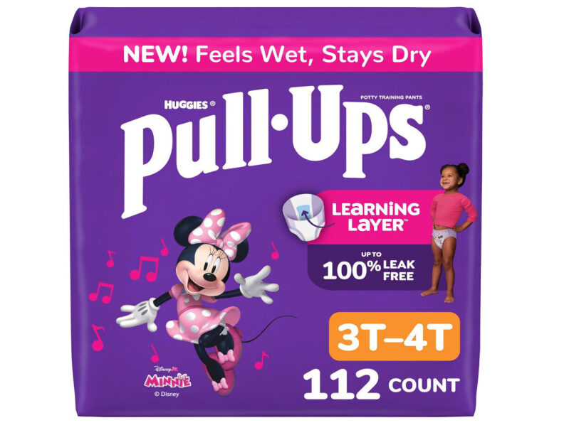 Affordable Huggies Pull-Ups for Girls, 3T-4T, 112 Count - Prime Free Shipping