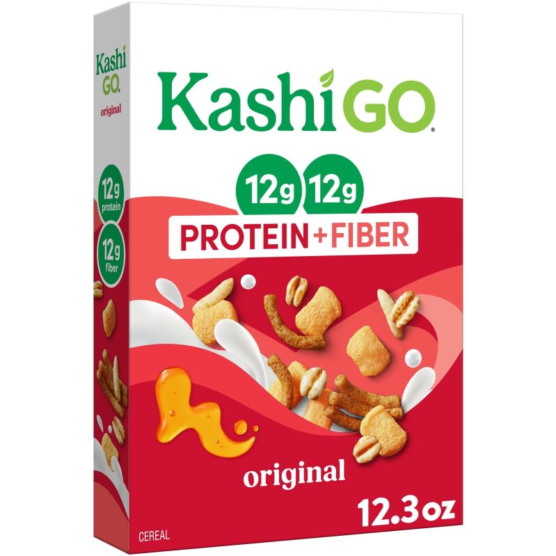 Kashi GO Protein Cereal Original 12.3oz Box - A Healthy Breakfast Choice