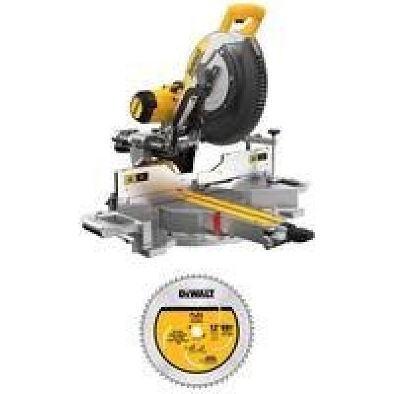 Powerful DEWALT 15A Corded 12-in Double Bevel Sliding Compound Miter Saw Bundle