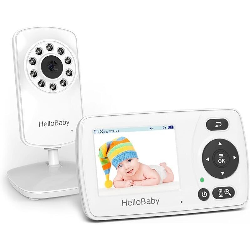HelloBaby HB30 Video Baby Monitor with Digital Camera - Ultimate Safety for Your Little One