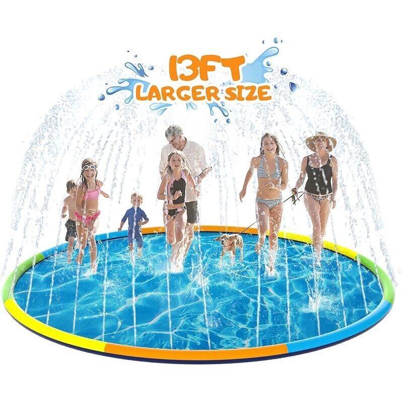 13-ft Large Foldable Splash Pad for Endless Summer Fun