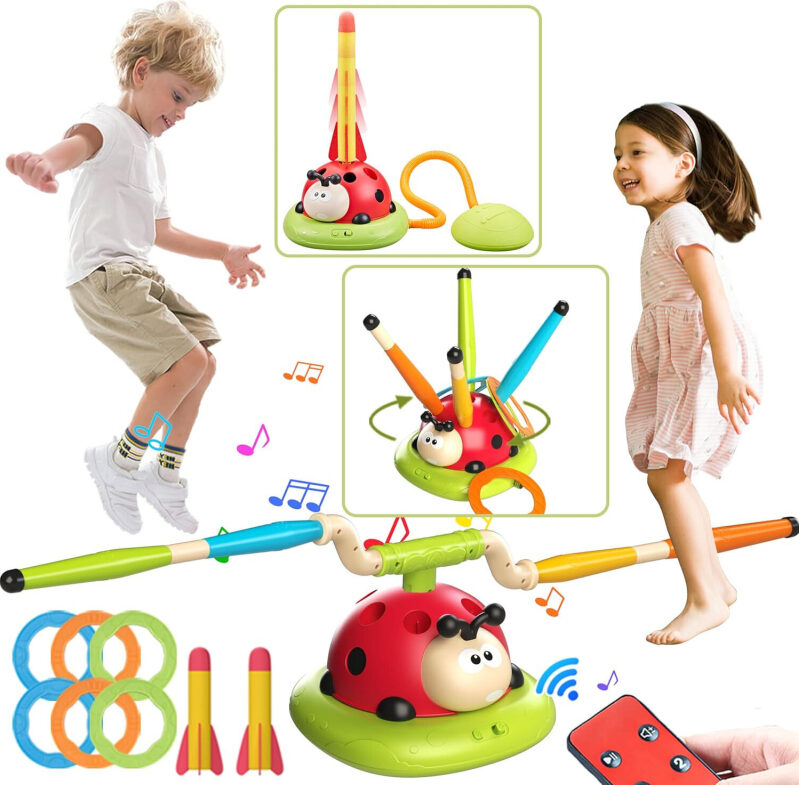 3-in-1 Jump Ring Rocket Launch Interactive Game Set - $25.49