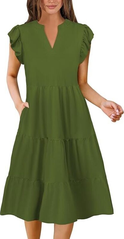 Affordable Plus Size Midi Dress for Women - Stylish and Comfortable