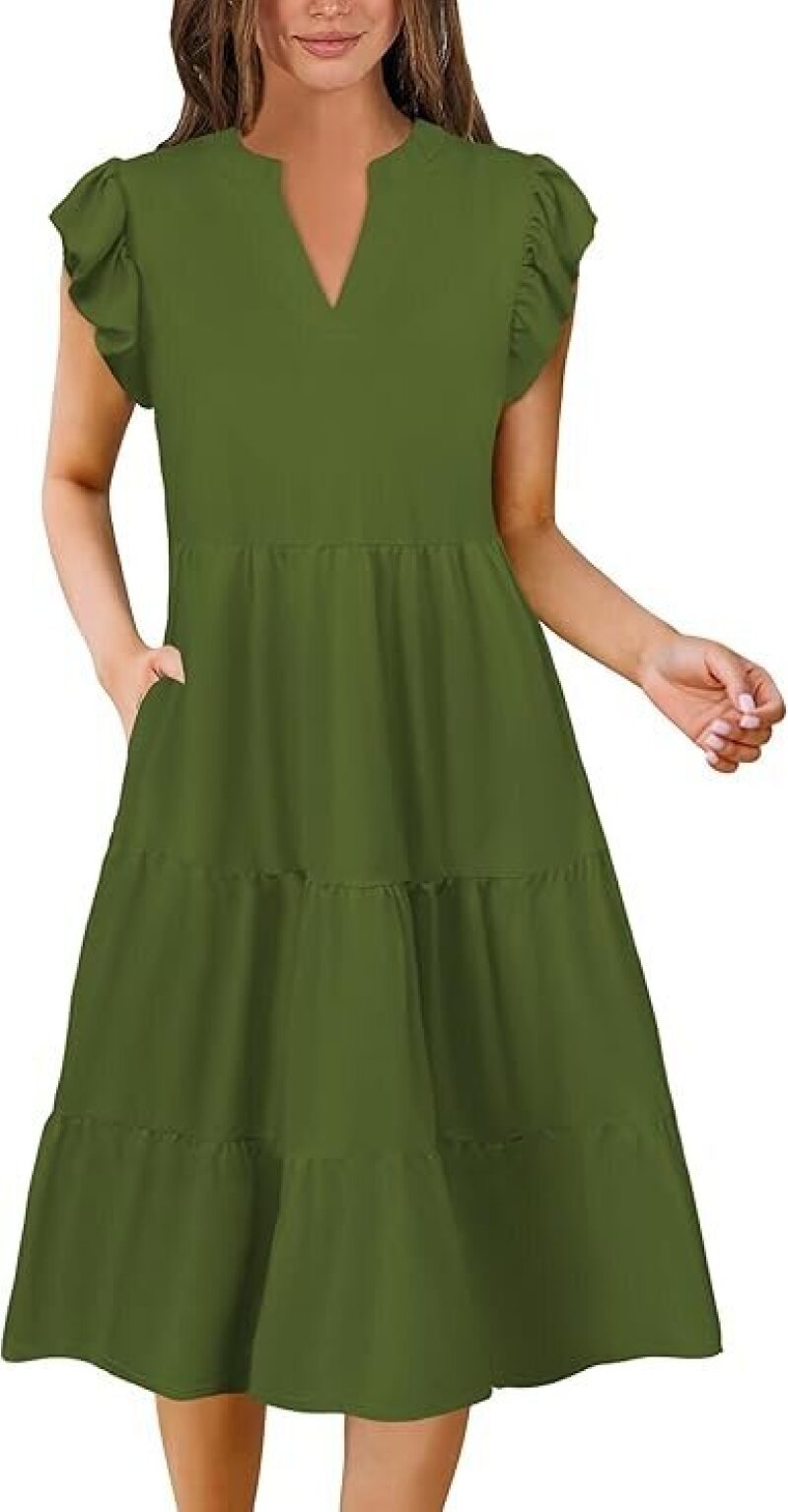 Affordable Plus Size Midi Dress for Women - Stylish and Comfortable