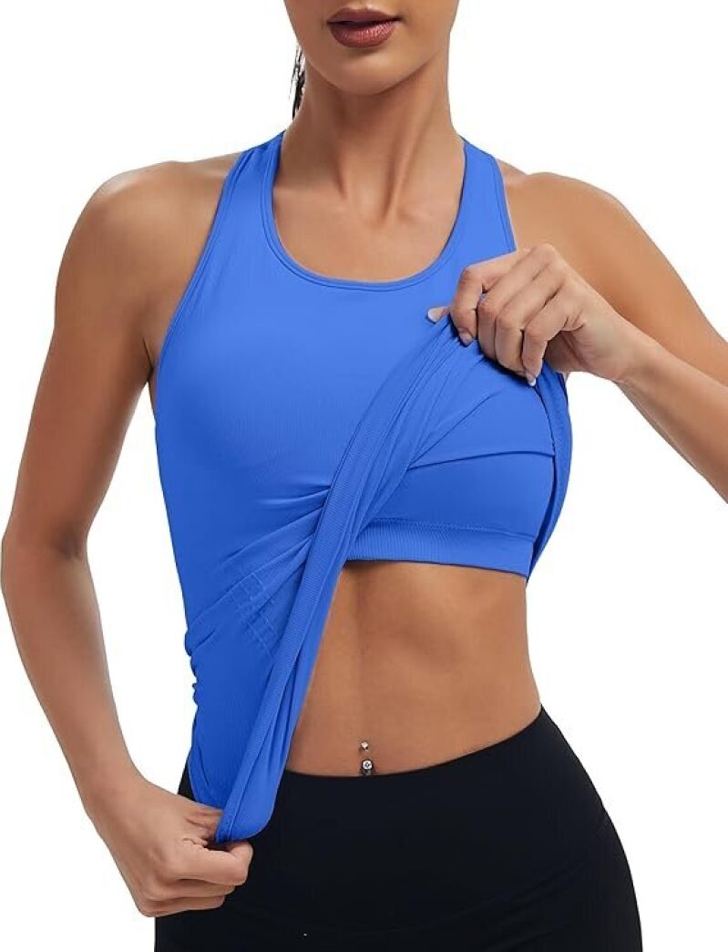 Women's Seamless Racerback Tank Top - High-Quality & Comfortable