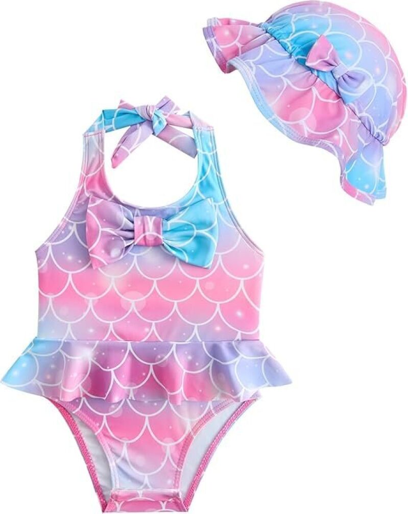 JiAmy Mermaid Print Swimsuit - Affordable Summer Deal