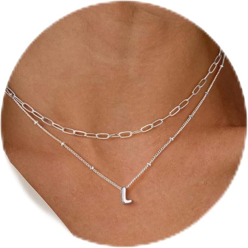 Layered Tiny Initial A-Z Necklaces for Women Girls - 60% Off!