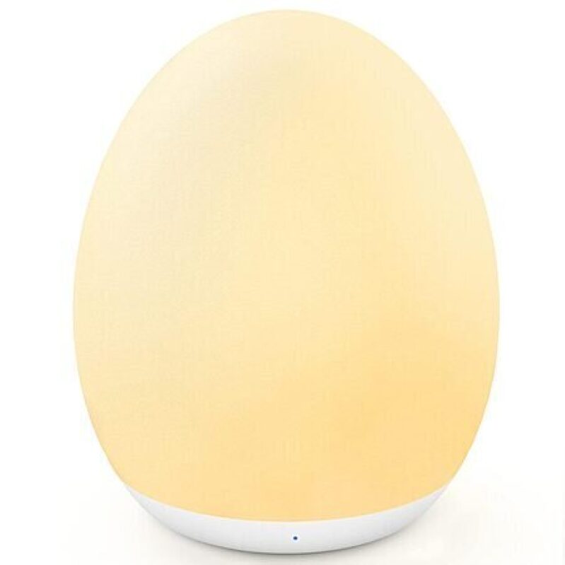 MediAcous Rechargeable Egg Night Light w/ 7-Colors Mode & Touch Control - Affordable Nighttime Comfort