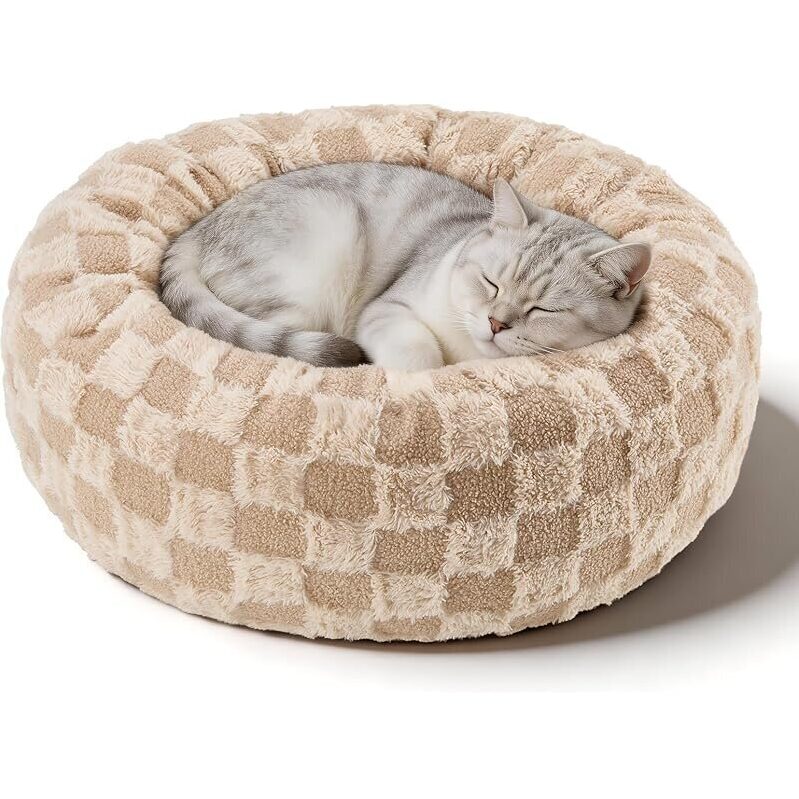 Kimpets Round Donut Washable Puppy Dog Bed - Ultimate Comfort for Pets