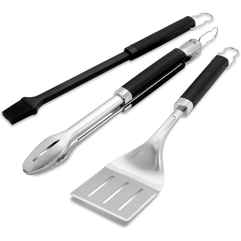 Weber Precision 3-Piece Grilling Tool Set - Stainless Steel