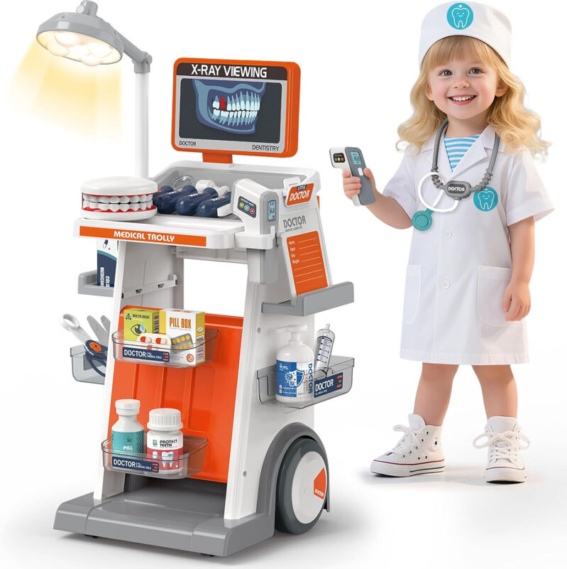 Affordable Children's Dentist Role Play Set with Lights and Sounds