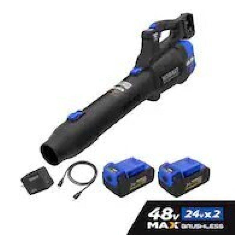 Powerful Kobalt 48V MAX Handheld Leaf Blower Kit for Efficient Yard Cleanup