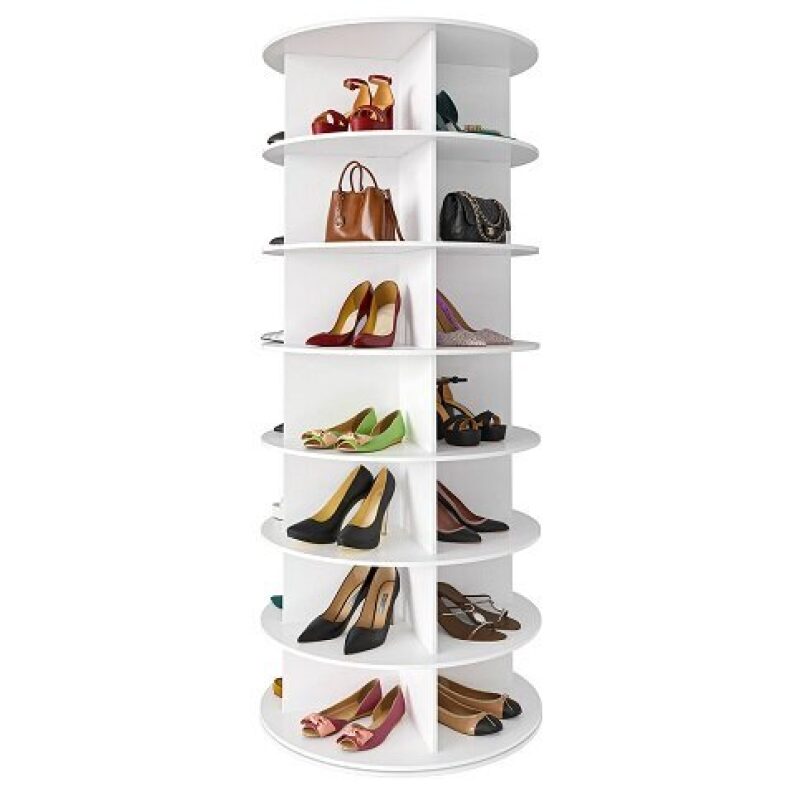 SpaceAid 7-Tier 360° Rotating Shoe Rack - Only $112.29
