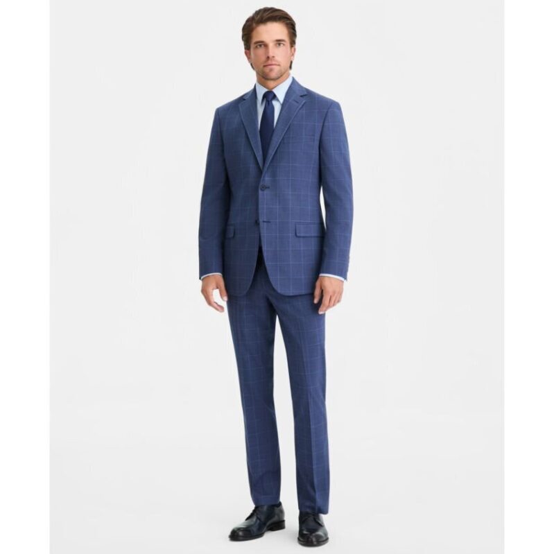 DKNY Men's Modern-Fit Nested Spring Suit - Perfect for Professional Settings