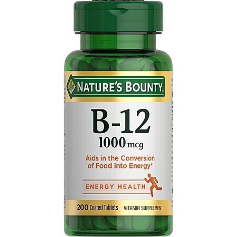 Nature's Bounty Vitamin B12 1000mcg Tablets - High-Potency Energy Boost