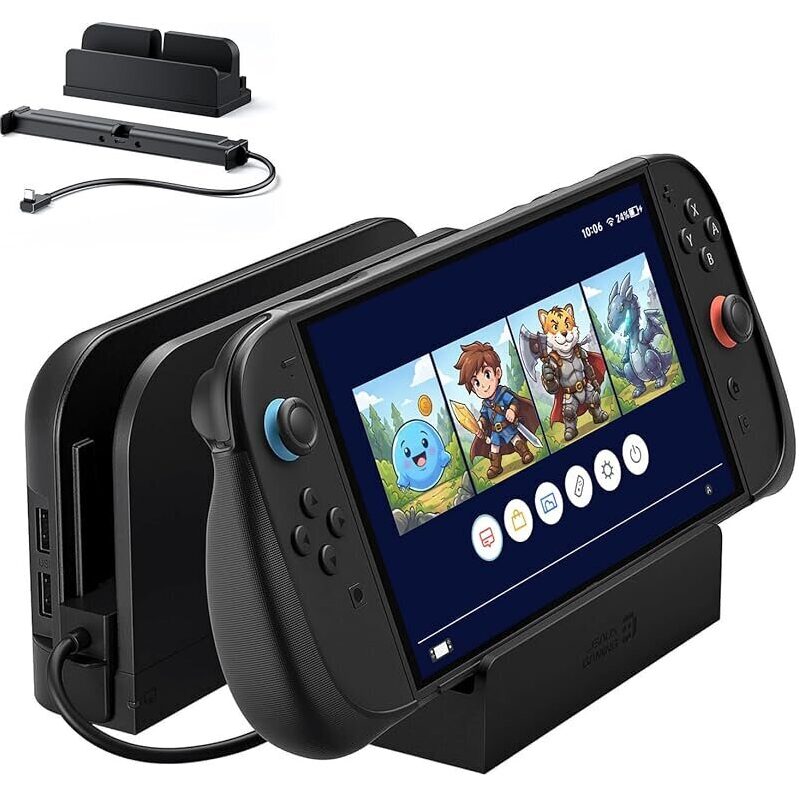JSAUX Extender Cable with Stand for Nintendo Switch 2 Dock