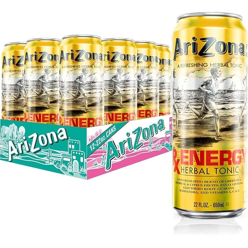 AriZona Rx Energy Herbal Tonic - 12pk 22oz