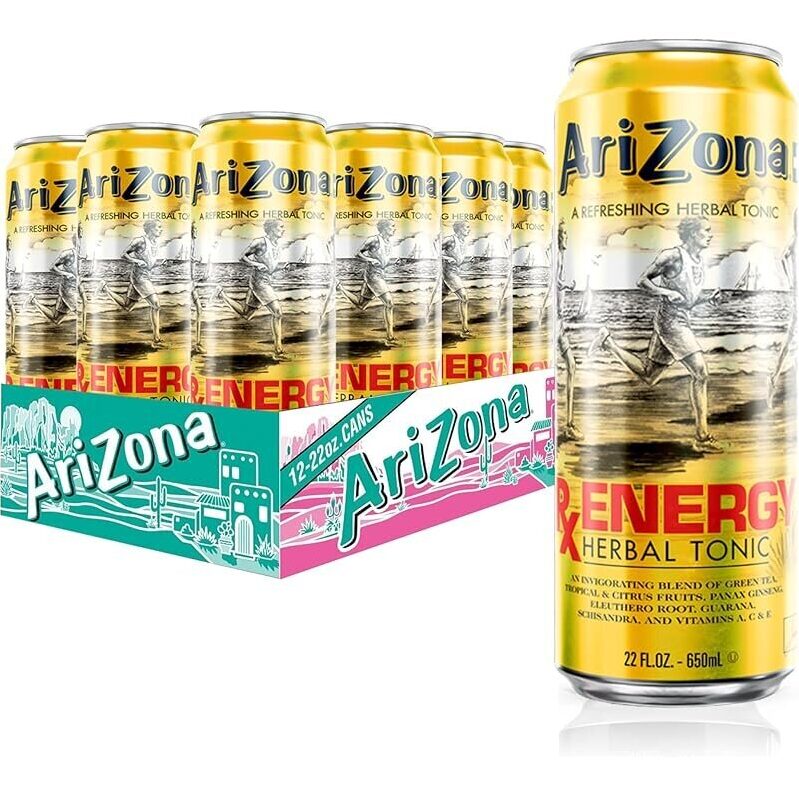 AriZona Rx Energy Herbal Tonic - 12pk 22oz