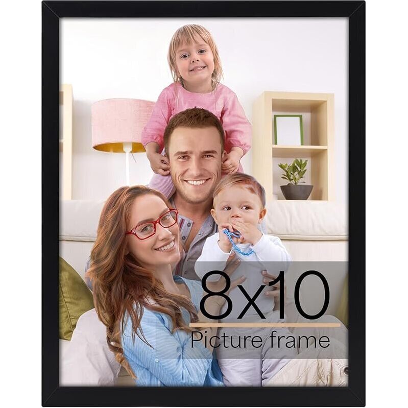 Sleek Black 8x10 Picture Frame for Timeless Home Decor