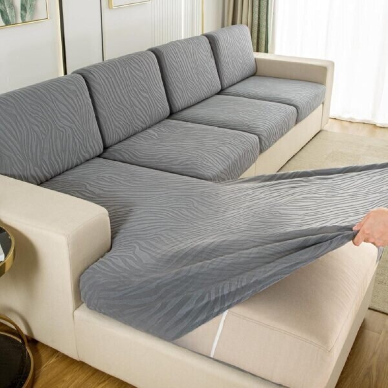 UWWGKK Stretch Couch Cover for Sectional Sofa - Multiple Patterns & Colors, Sofa Cover Design for L-Shaped Couches