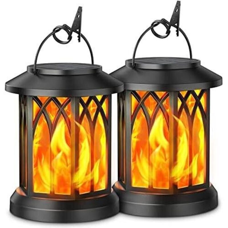 Double Solar Fire Pit Lanterns - 49% OFF