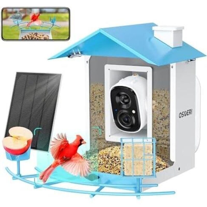 Smart Solar Bird Feeder with Camera - 50% Off