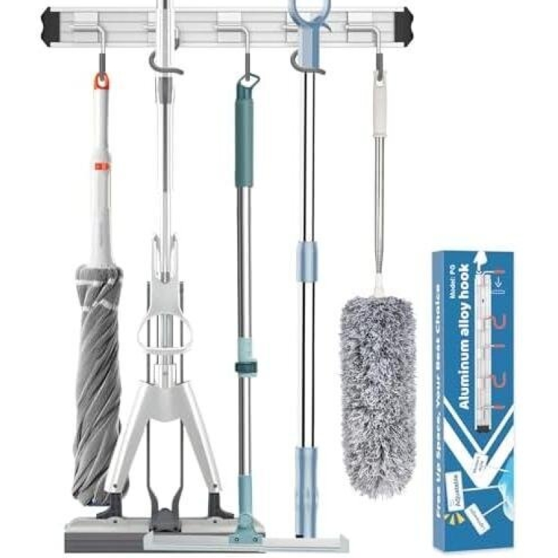 Aluminum Alloy Wall-Mounted Tool Storage Rack - 50% Discount
