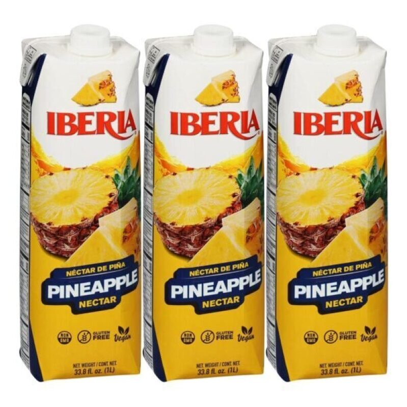 Iberia Pineapple Nectar - 25% OFF - Vegan, Gluten-Free, No GMO