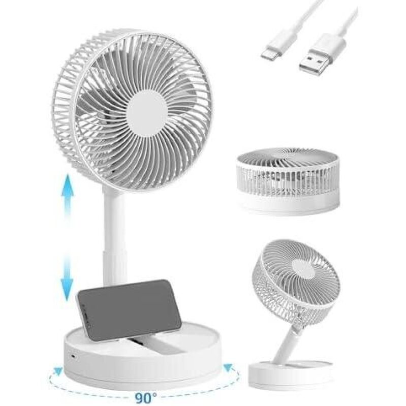 Portable Desk Fan with 24-Hour Battery Life - 40% OFF