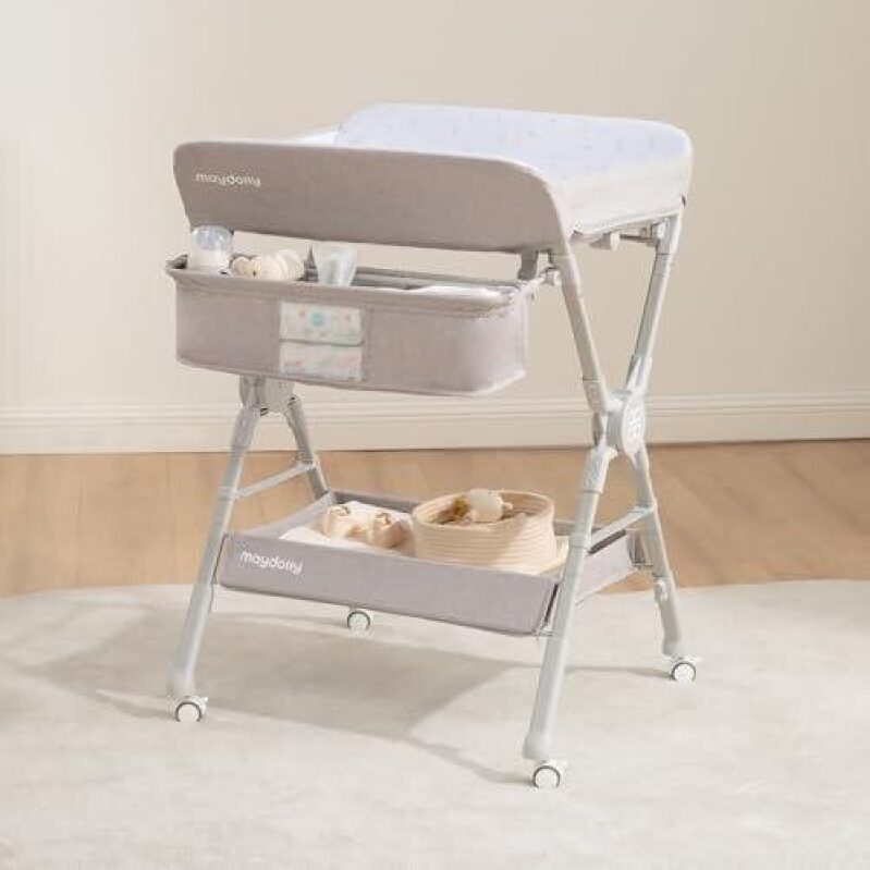 Portable Folding Baby Changing Table with Wheels - 30% Discount