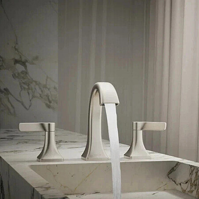 Kohler Riverly Widespread Faucet Brushed Nickel on Sale at Costco